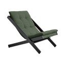 Sedia pieghevole Nero/Verde oliva Boogie - Karup Design