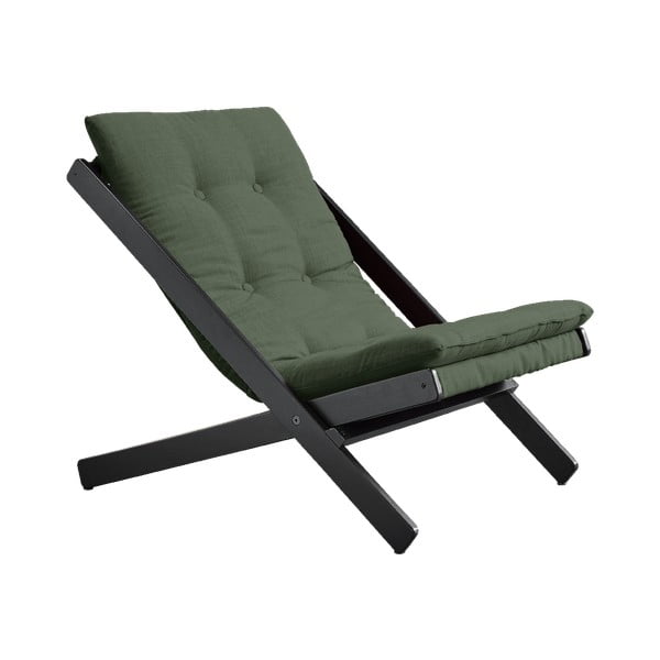 Sedia pieghevole Nero/Verde oliva Boogie - Karup Design