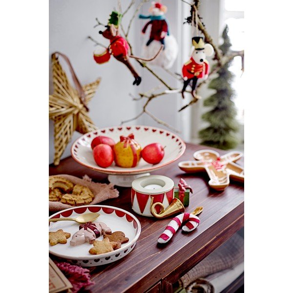 Ciotolina color crema in gres a tema natalizio Jolly – Bloomingville-image-1