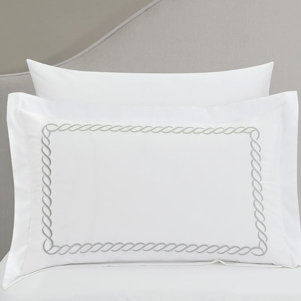 Set copripiumino e federa bianco in raso di cotone per letto singolo con lenzuolo incluso/6 pezzi 140x200 cm Whispered Serenity – Mila Home Luxury-image-3