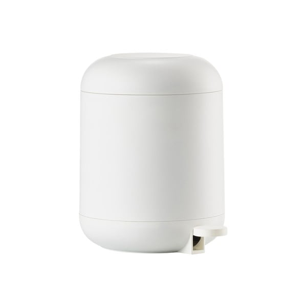 Cestino per la spazzatura bianco in plastica con pedale 4 l Sensu – Zone