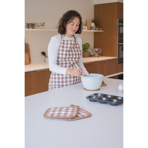 Presine in set in cotone 2 pz Gingham – Tiseco Home Studio-image-1