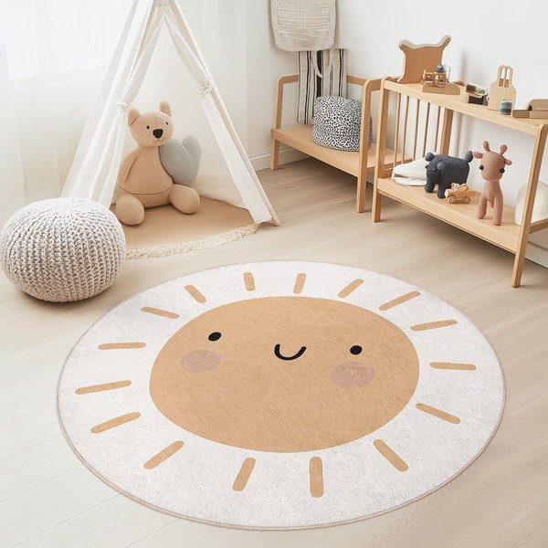Tappeto per bambini lavabile ø120 cm Sunny World – Mila Home-image-4