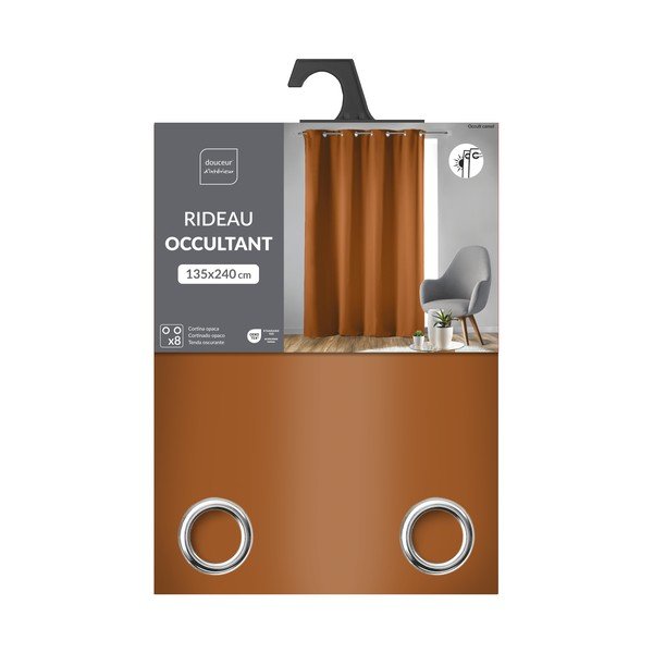 Tenda oscurante color terracotta 135x240 cm Occult – douceur d'intérieur-image-3