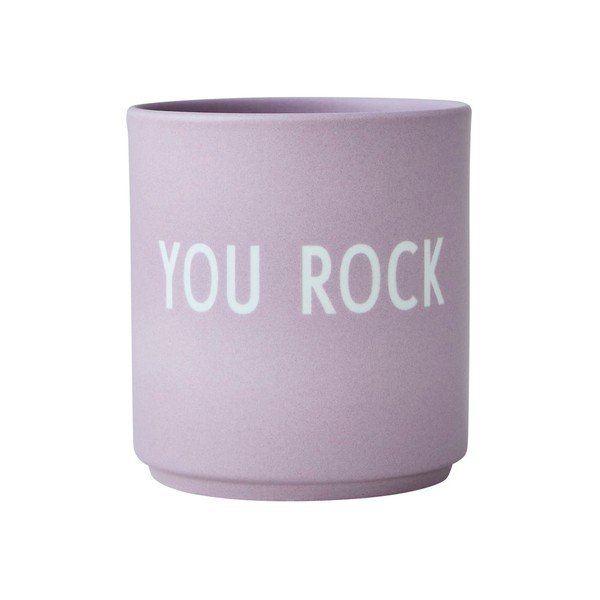 Tazza Rock in porcellana viola, 300 ml You Rock - Design Letters