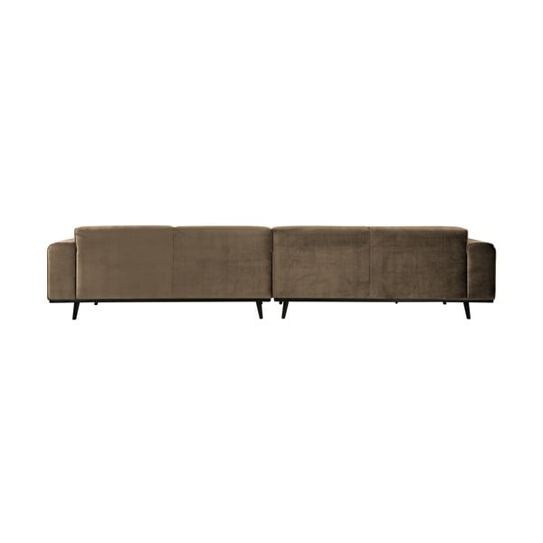 Divano Statement in velluto marrone, 372 cm - BePureHome-image-2