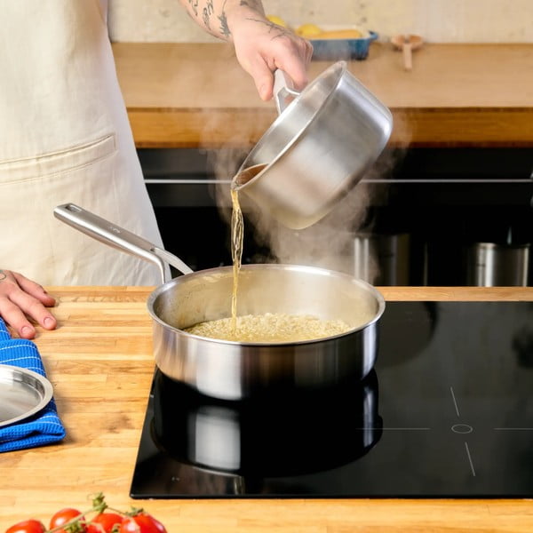 Padella in acciaio inox con coperchio ø 24 cm Lucca 3.0 – FABINI-image-1