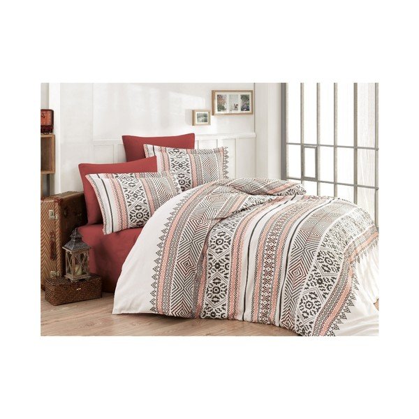 Set di lenzuola singole Deluxe in cotone Satin Denise, 160 x 220 cm - Mijolnir