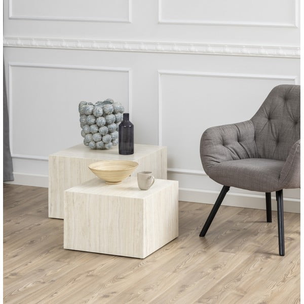 Tavolini in set da 2 58x58 cm Dice - Actona-image-1