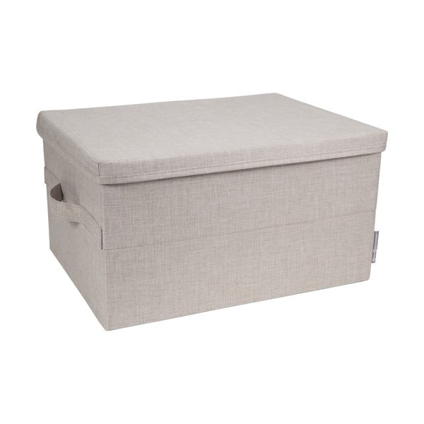 Scatola in tessuto beige con coperchio 34x45x25 cm Soft Storage - Bigso Box of Sweden