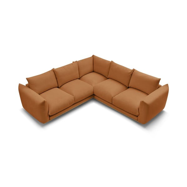 Divano angolare arancione Ernest – Bobochic Paris-image-4