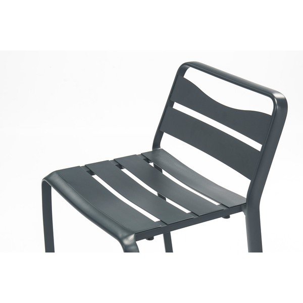 Set di 2 sedie da giardino in metallo grigio Spring - Ezeis-image-1