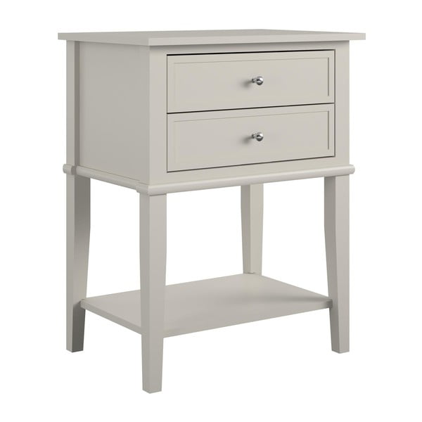 Comodino grigio chiaro Franklin - Støraa