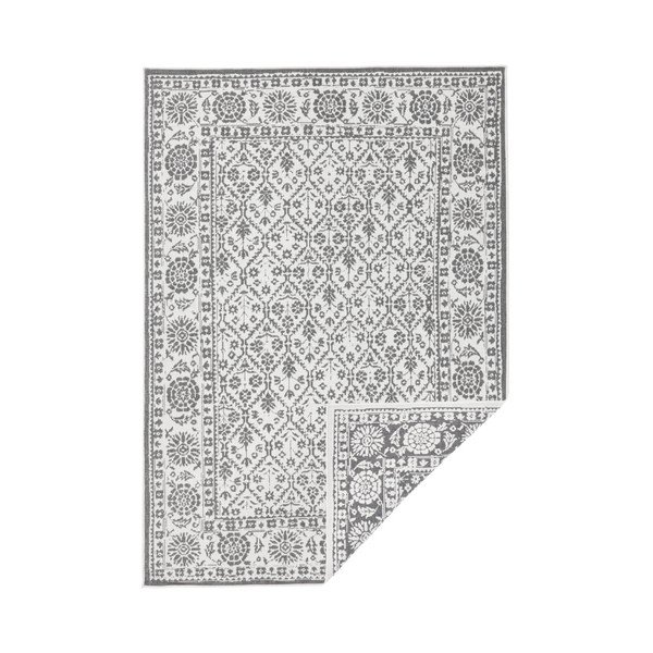 Tappeto da esterno reversibile grigio e crema Curacao, 120 x 170 cm - Bougari-image-1