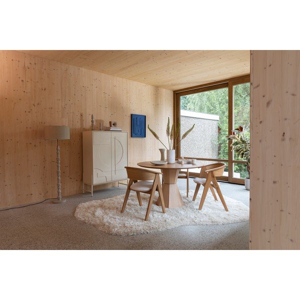 Tavolo da pranzo rotondo con effetto rovere ø 120 cm Lotus – Zuiver-image-3