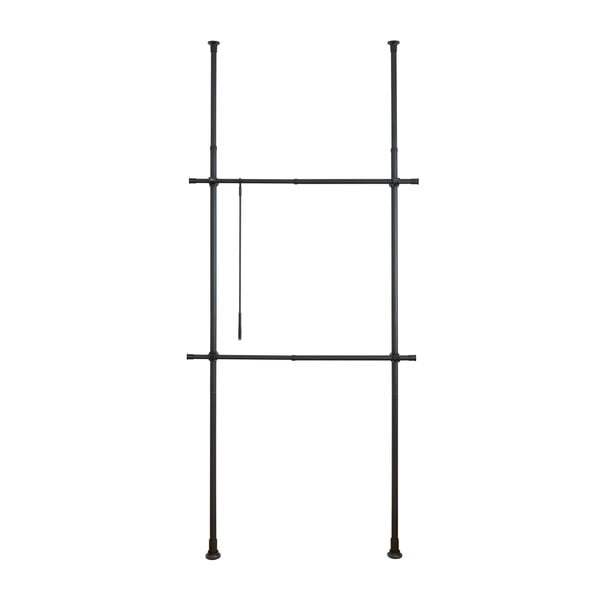 Appendiabiti telescopico in metallo nero Herkules - Wenko-image-3