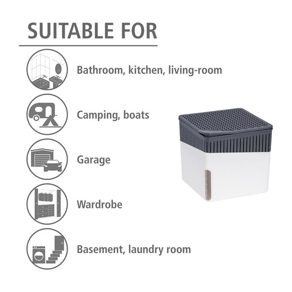 Cartuccia di ricambio per l'assorbitore di umidità Cube 1 kg - Wenko-image-3