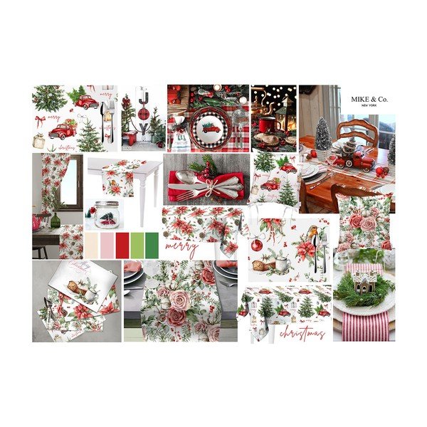 Tovaglia di Natale , 140 x 220 cm Honey - Mike & Co. NEW YORK-image-1
