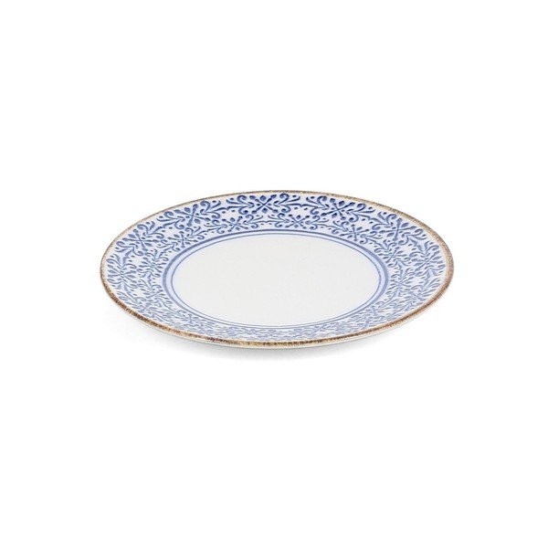 Piatto da dolce bianco/blu in porcellana ø 16 cm Azul – BonBistro-image-2