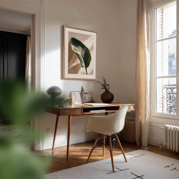 Dipinto stampato con cornice inclusa 50x70 cm Strelizia Leaf – Styler-image-2