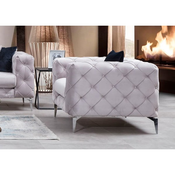 Poltrona grigio chiaro Como - Artie-image-2