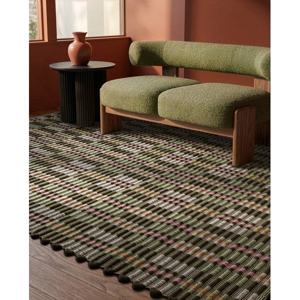 Tappeto color kaki tessuto a mano 160x230 cm – Asiatic Carpets-image-1