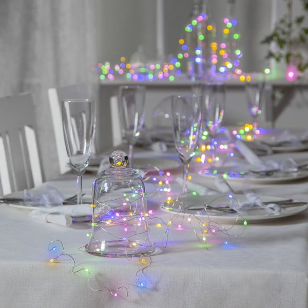 Catena luminosa con alimentazione a corrente 100 lampadine lunghezza totale 10 m Dew Drop – Star Trading