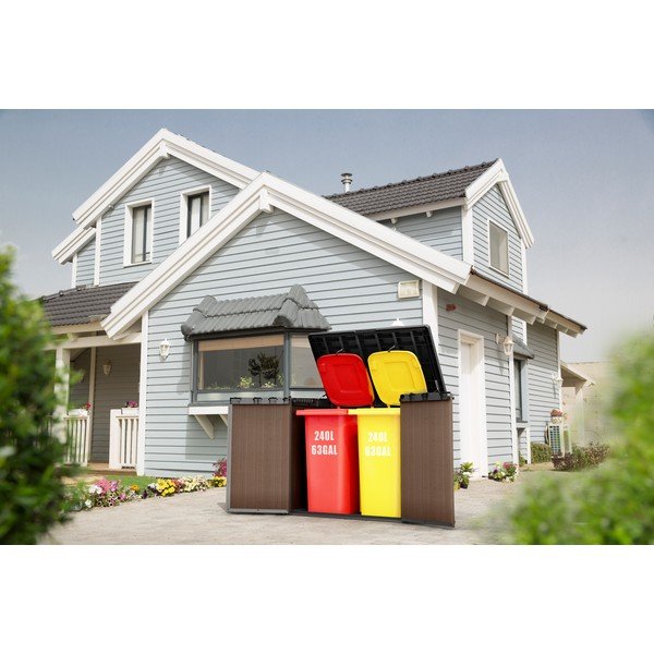 Mobile da giardino in plastica marrone Darwin - Keter-image-1
