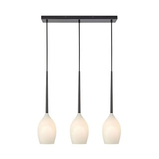 Lampadario bianco/nero con paralume in vetro Salut – Markslöjd