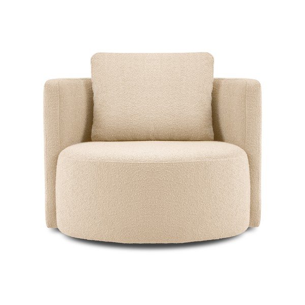 Poltrona girevole beige Nael - Interieurs 86-image-2