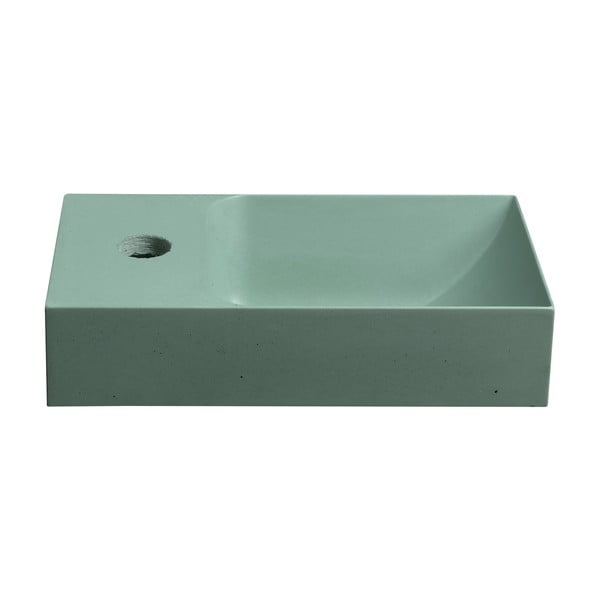 Lavabo color menta in calcestruzzo 31x17 cm Piccolino – Sapho-image-3