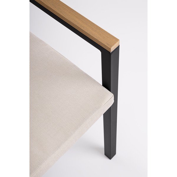 Sedia da esterno color antracite in metallo Henna – Bizzotto-image-4