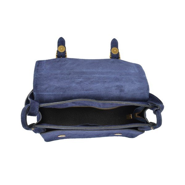 Borsa Ella in pelle blu scuro - Renata Corsi-image-3
