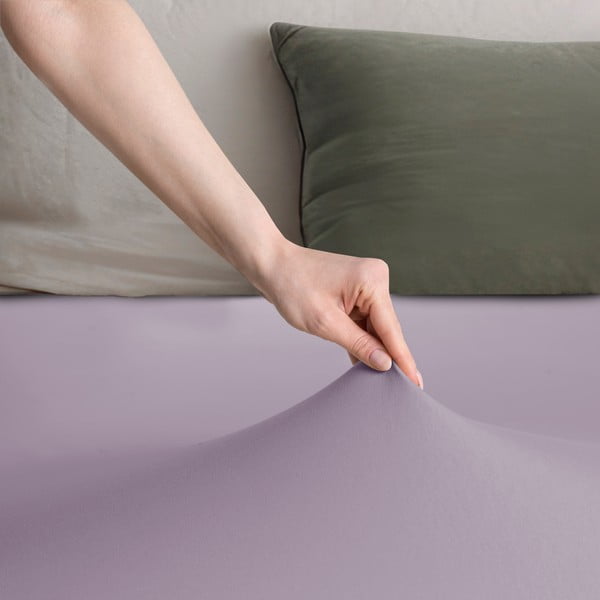 Lenzuolo con angoli lavanda in jersey 200x200 cm Amber – Restilo-image-2