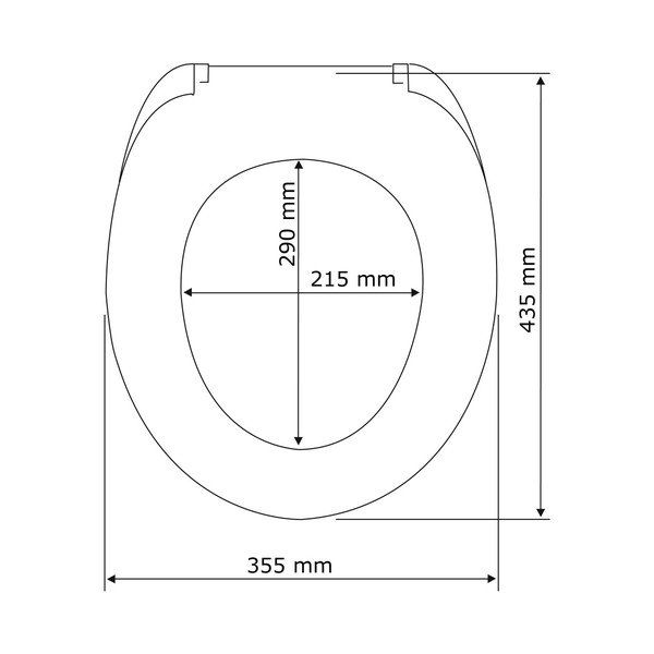 Sedile per wc bianco con chiusura facilitata , 44 x 37 cm Santana - Wenko-image-4
