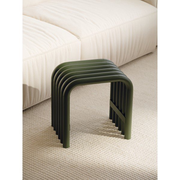 Sedia da esterno verde in metallo Nokk – noo.ma-image-1