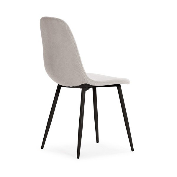 Sedie da pranzo in set color crema in imbottito 4 pz Minka – Marckeric-image-3