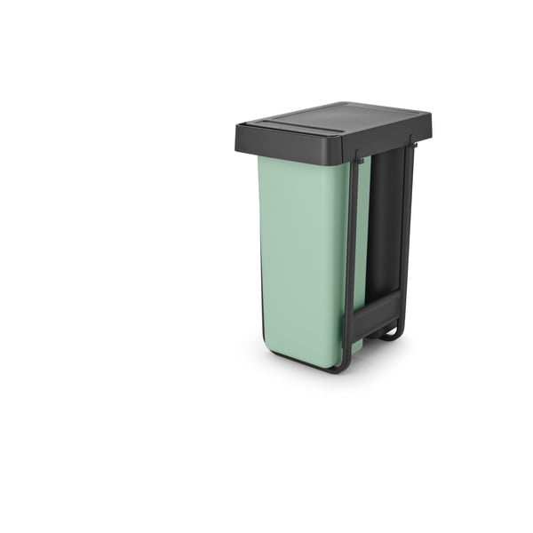 Bidone in plastica da incasso per raccolta differenziata in grigio scuro menta 60 l Sort&Go - Brabantia-image-4