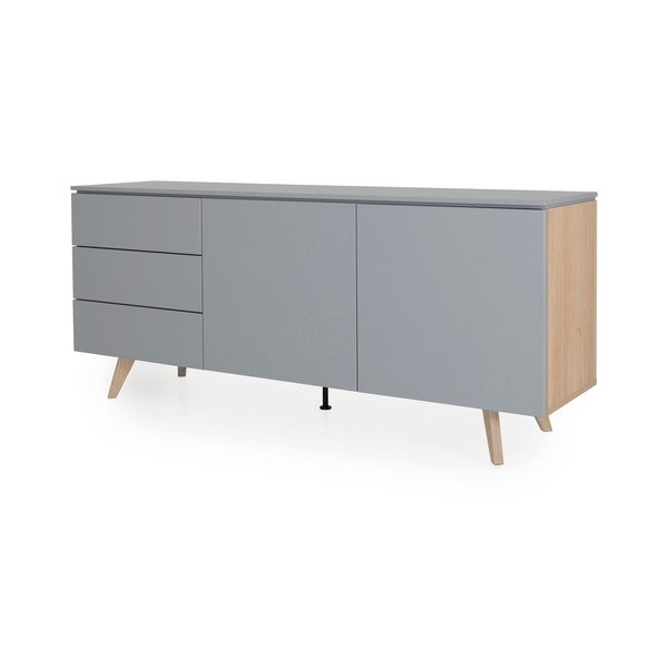 Cassettiera grigia , larghezza 180 cm Plain - Tenzo-image-1