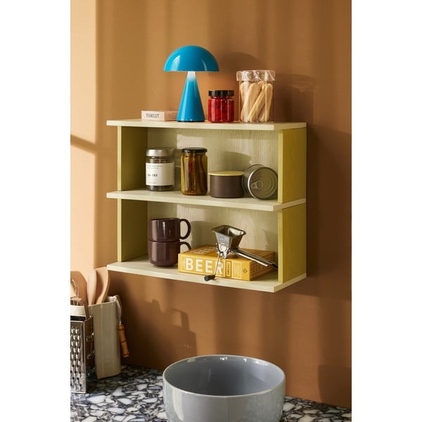 Mensola gialla/grigia con ripiani multipli 50 cm Pep - Hübsch-image-2