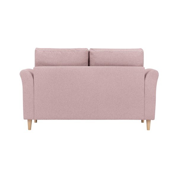 Růžová dvoumístná pohovka Kooko Home Smooth-image-3