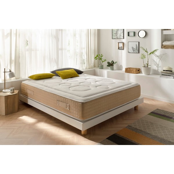 Materasso termoregolante reversibile a molle dure/medie 140x190 cm Hexaflex Bagged Springs Gel - Moonia-image-1