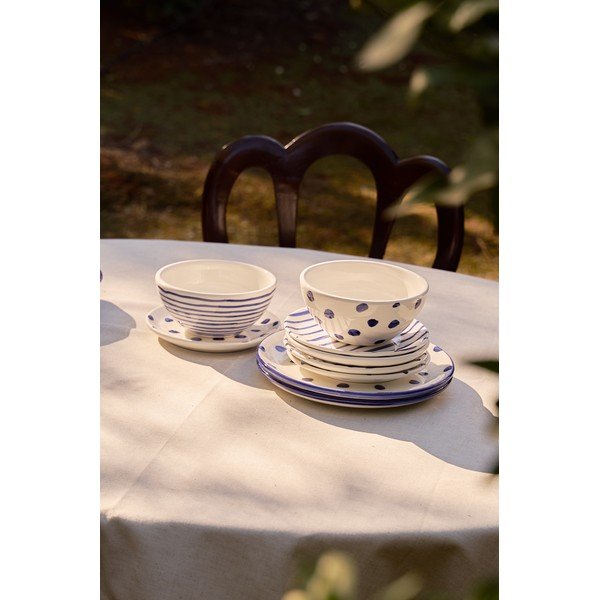 Set di 2 ciotole in ceramica Blue Dots - Madre Selva-image-2