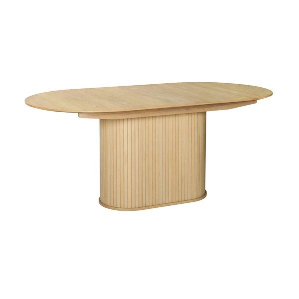 Tavolo da pranzo con effetto rovere allungabile con estensione 95x180 cm Nola – Unique Furniture