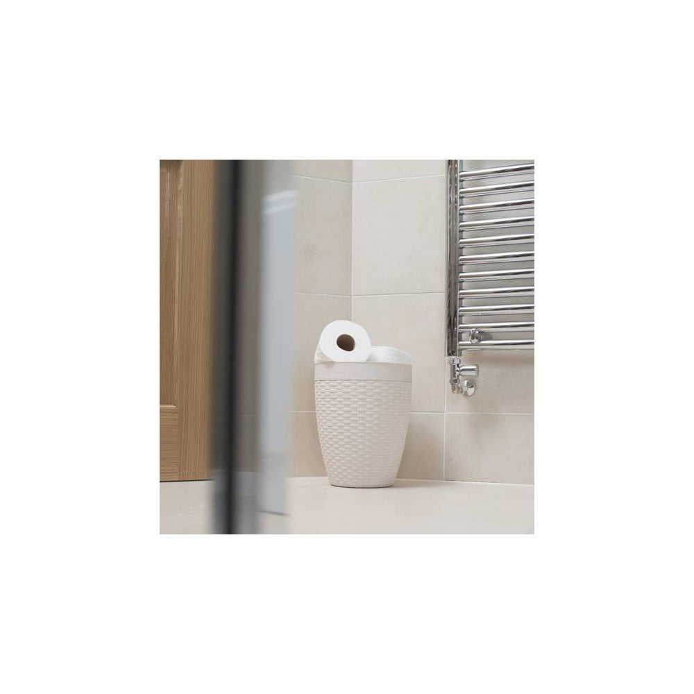 Fioriera da giardino in finto rattan marrone con 3 inserti Caragana