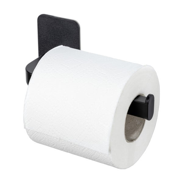 Porta carta igienica senza foratura nero opaco in plastica Parma – Allstar