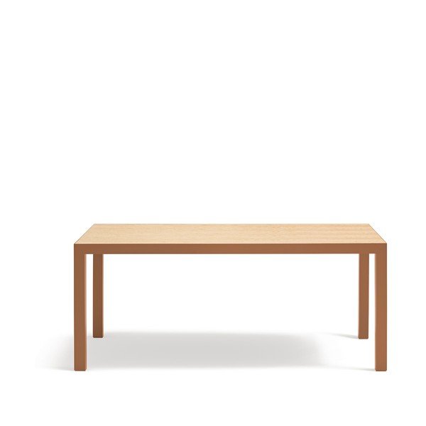 Tavolo da pranzo con piano in rovere massiccio 75x180 cm Alma – Teulat