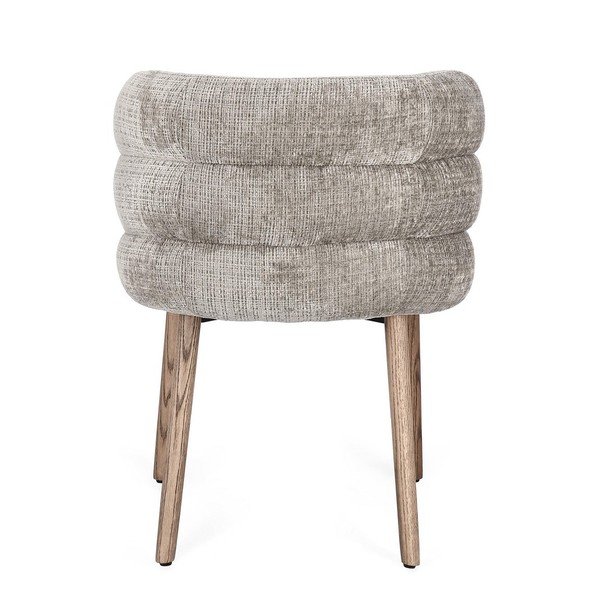 Sedia da pranzo grigia in imbottito Ilma – Bizzotto-image-4