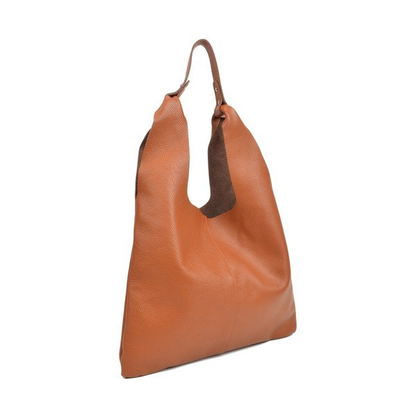 Borsa in pelle marrone cognac - Sofia Cardoni-image-2