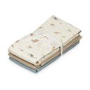Pannolini giallo chiaro in cotone organico 3 pz 70x70 cm Sea Garden – Cam Cam Copenhagen